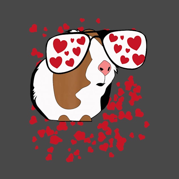 Guinea Pig Lover | Valentine with big heart by CathyStore