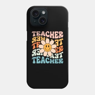 Teacher Daisy Colorful Elementary School Teacher Phone Case