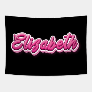 Elizabeth My Name Is Elizabeth! Pink Tapestry