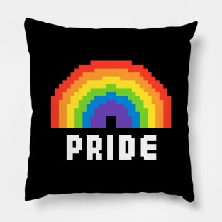 8-Bit Rainbow Pride Pillow