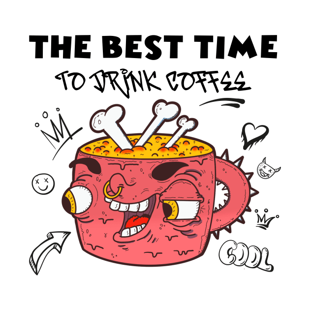 the best time to drink coffee by FlatDesktop