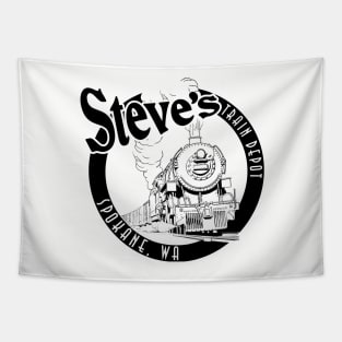 Steve's Train Depot Tapestry