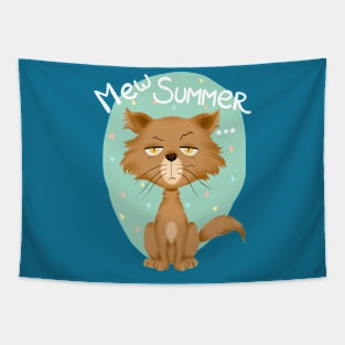 Summer Cat Style Tapestry