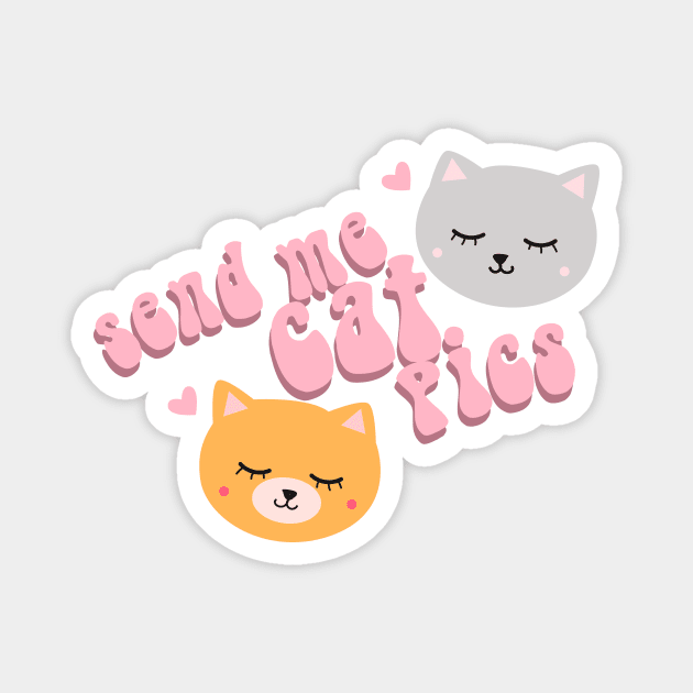 Send me cat pics Magnet by rachelaranha