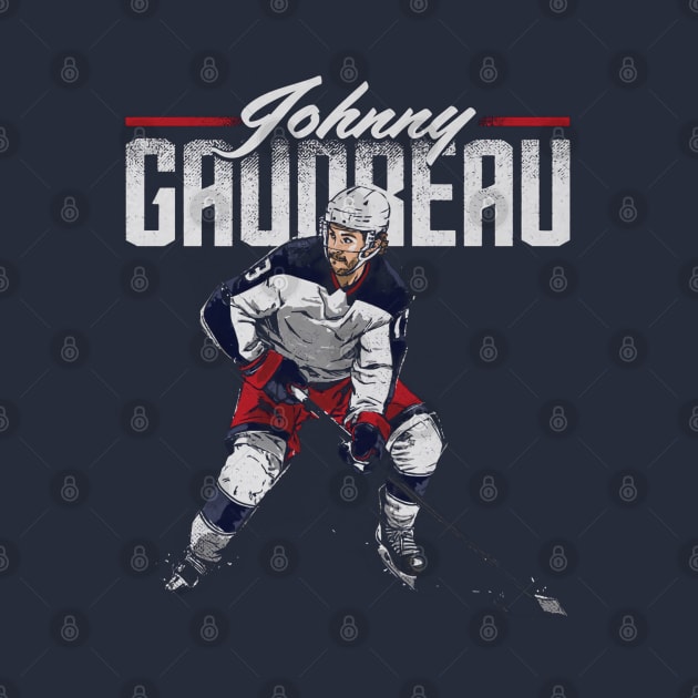 Johnny Gaudreau Columbus Retro by lavonneroberson