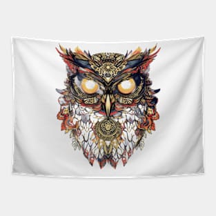 vintage witchy owl Tapestry