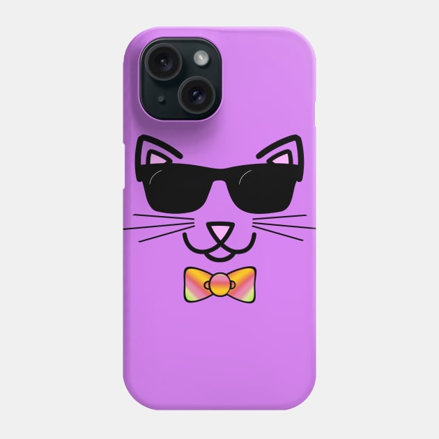 Cool Cat Wearing Sunglasses Phone Case by Gravityx9