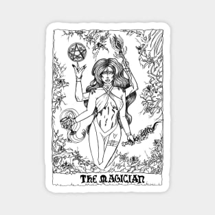 Tarot card the magician Magnet