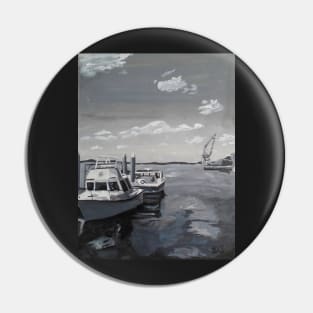 Gray Skies - Acrylic Painting Pin