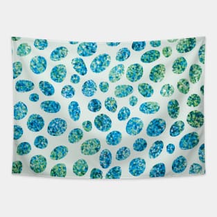 Emerald Abstract Pattern Tapestry