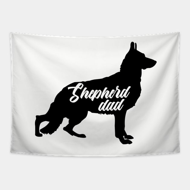 German Shepherd Dad Tapestry by JessDesigns