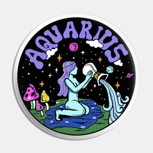 AQUARIUS SIGN Pin