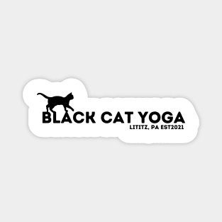 Black Cat Yoga Lititz Magnet