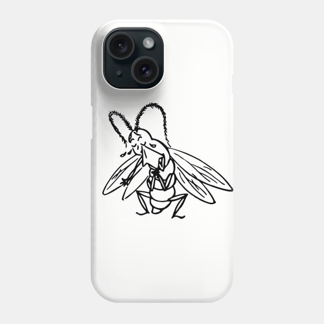 Crying Bug Phone Case by linesdesigns