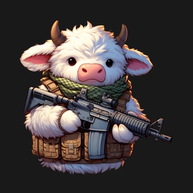 Fluffy Cow by Rawlifegraphic