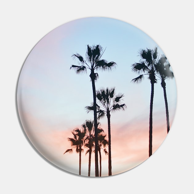 Tropical Palm Tree Sunset Pin by NewburyBoutique