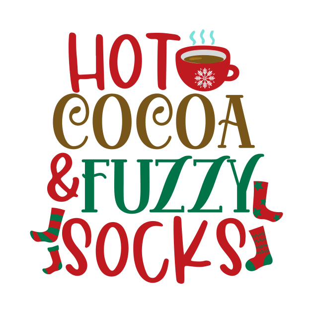 Hot Cocoa & Fuzzy Socks by Coral Graphics