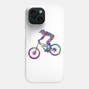 Downhill mountain biker Phone Case