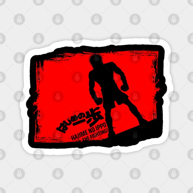 Hajime no Ippo Magnet by BlackWhiteRed