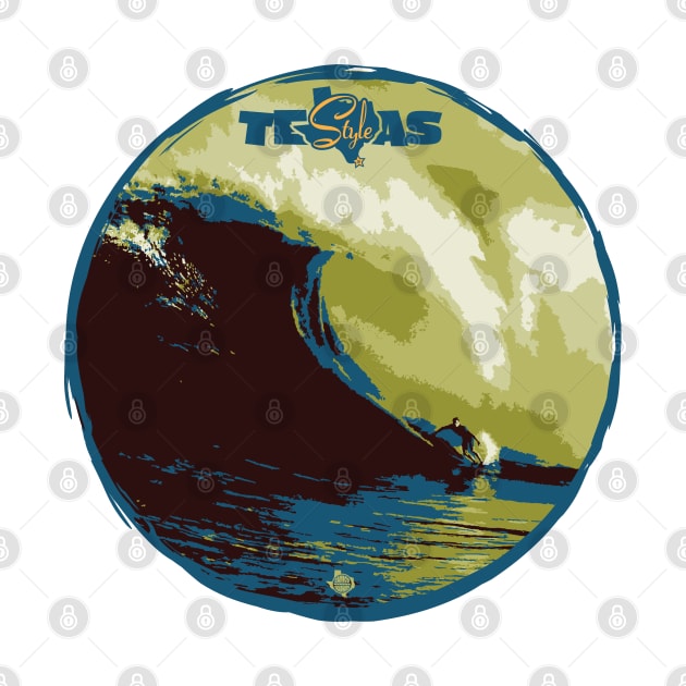 Texas Style Lone Surfer by CamcoGraphics