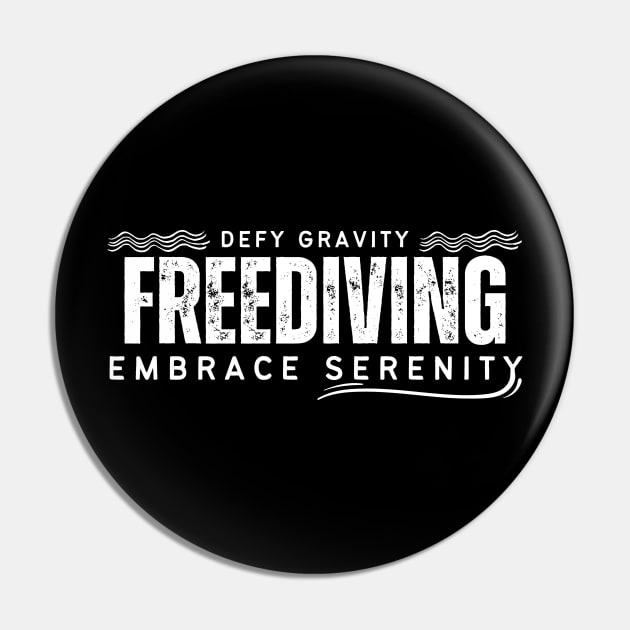 Defy Gravity - Freediving - Embrace Serenity | Freediving | Freediver | Ocean lover | Diver | Apnea Pin by Punderful Adventures