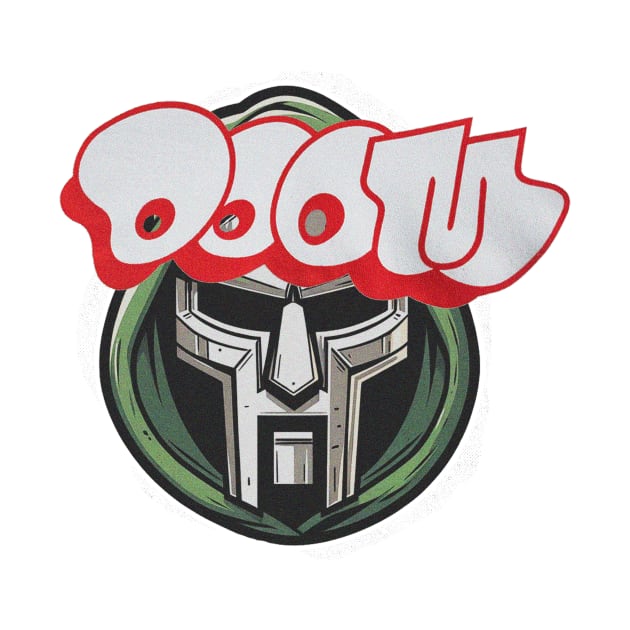 MF DOOM Mask and Logo by ManyMelany