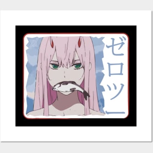 Zero two the anime girl  Poster for Sale by Yashdusane