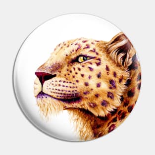 Ancient Snow Leopard Pin