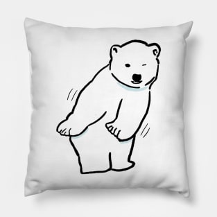 Wiggle polar bear Pillow