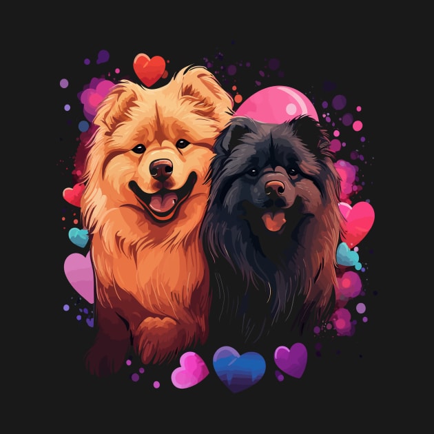 Chow Chow Couple Valentine by JH Mart