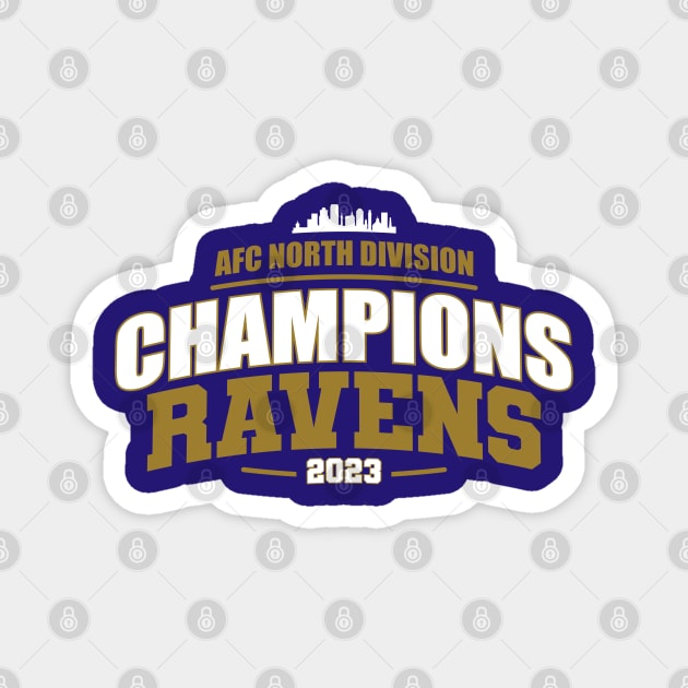 Ravens Football - Division Champions Magnet by Nagorniak