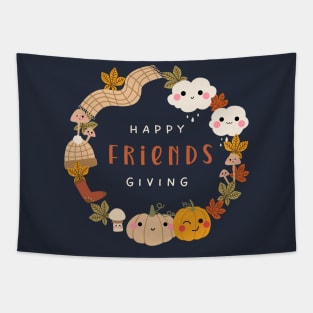 Happy Friendsgiving Tapestry