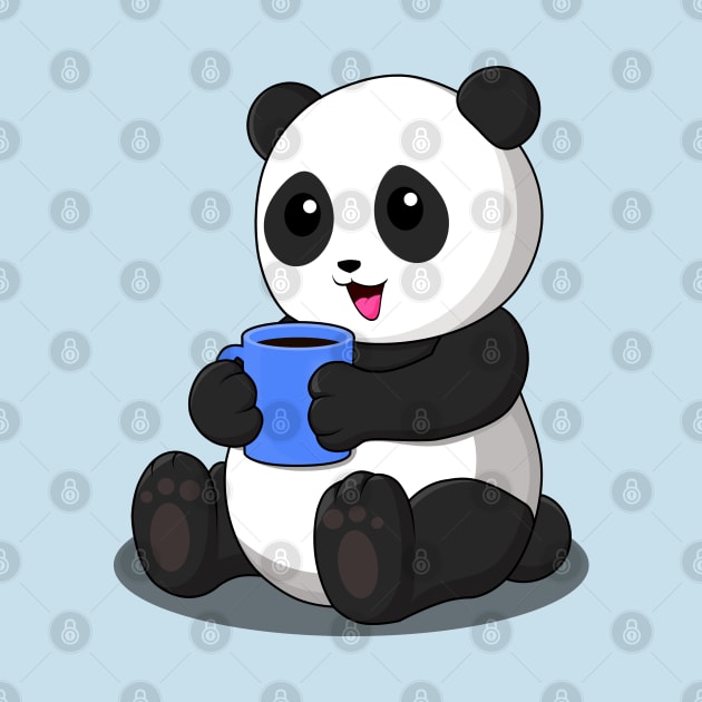 MORE THAN COFFEE, PANDA by canzyartstudio