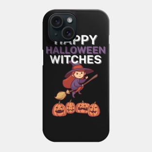 Happy halloween witches Phone Case