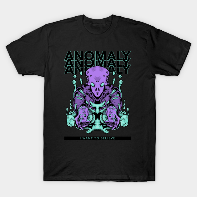 Anomaly Alien Design I Glitch Aliens UFO Day - Anomaly - T-Shirt