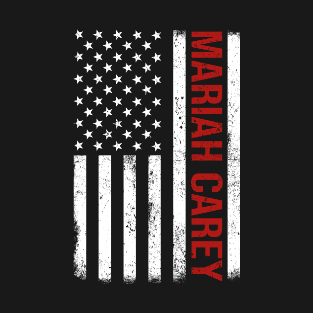 Graphic Mariah Carey Proud Name US American Flag Birthday Gift by Intercrossed Animal 