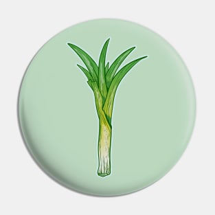 Vector leek vegetable plant Pin