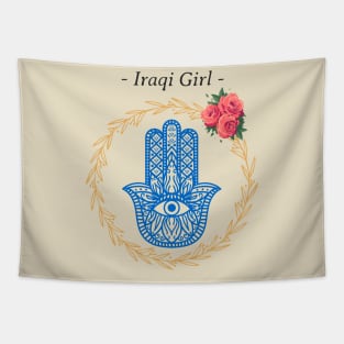 Iraqi Girl Iraq Hamsa Tapestry