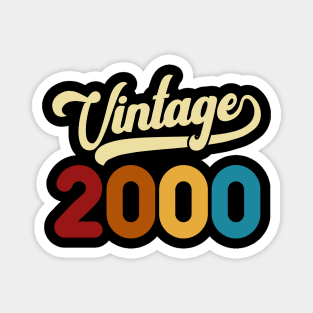 2000 Vintage Gift 20th Birthday Retro Style Magnet