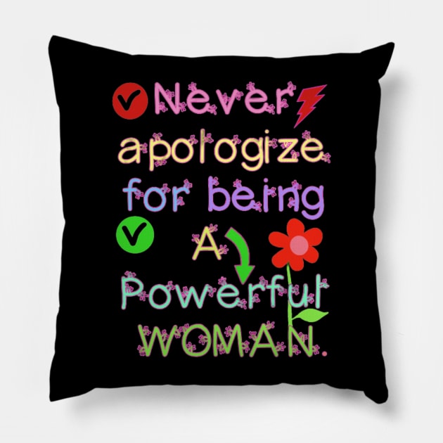 Powerful Woman Pillow by SaBa Store
