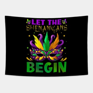 Let The Shenanigans Begin Mardi Gras Kids Tapestry