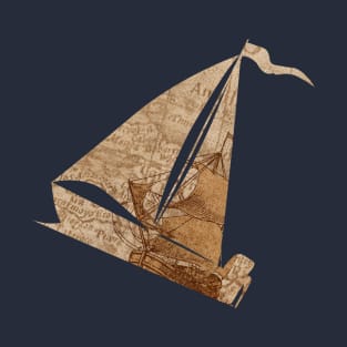 Cartography boat sticker T-Shirt