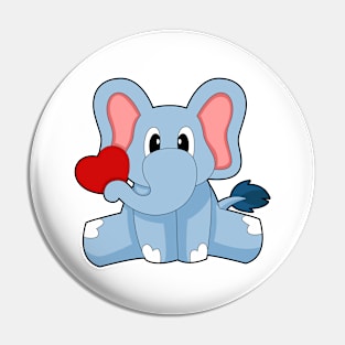 Elephant Heart Pin