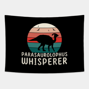 Parasaurolophus Whisperer Quote for a Parasaurolophus Dino Fan Tapestry