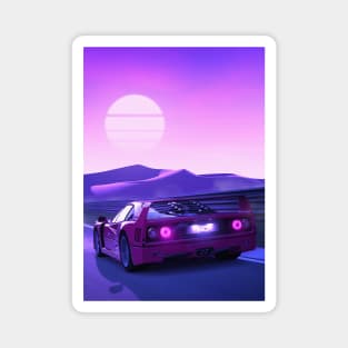 F40 Synthwave Magnet