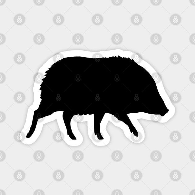 Javelina Silhouette Magnet by Coffee Squirrel