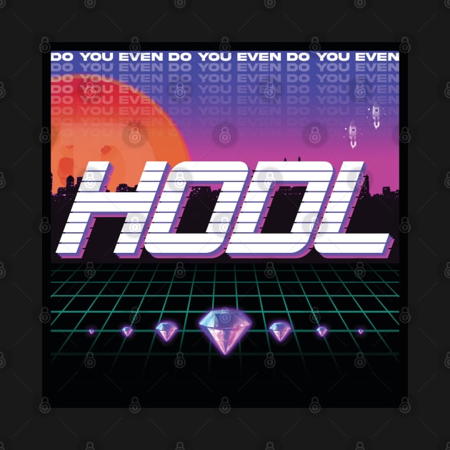 Doge! HODL! Vaporwave! by NerdvanaNC