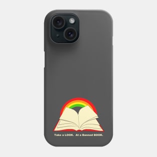 Take A Look At Banned Books Reading Rainbow Phone Case