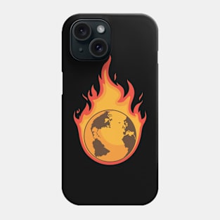 Burning Desolated Earth Phone Case