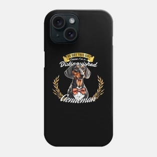 The Distinguished Dachshund Gentleman Phone Case